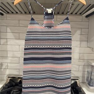 J. Crew Geometric Strappy Top